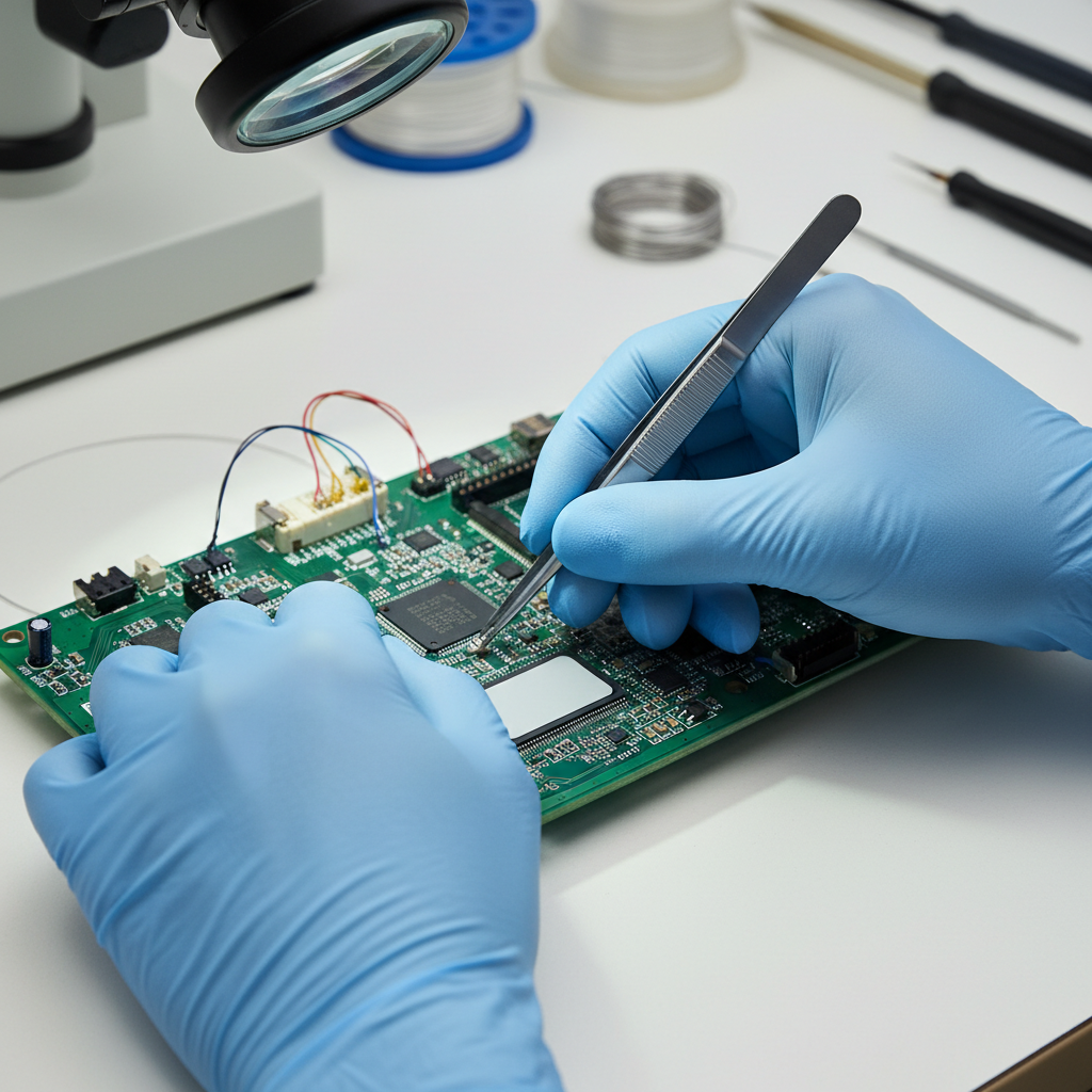 Latex Free Gloves For Precision Electronics Assembly
