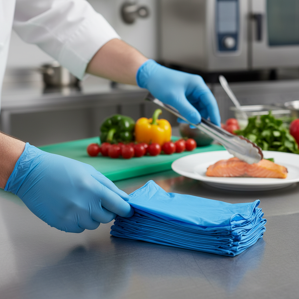 Nitrile Food Gloves For Professional Food Handling And Service