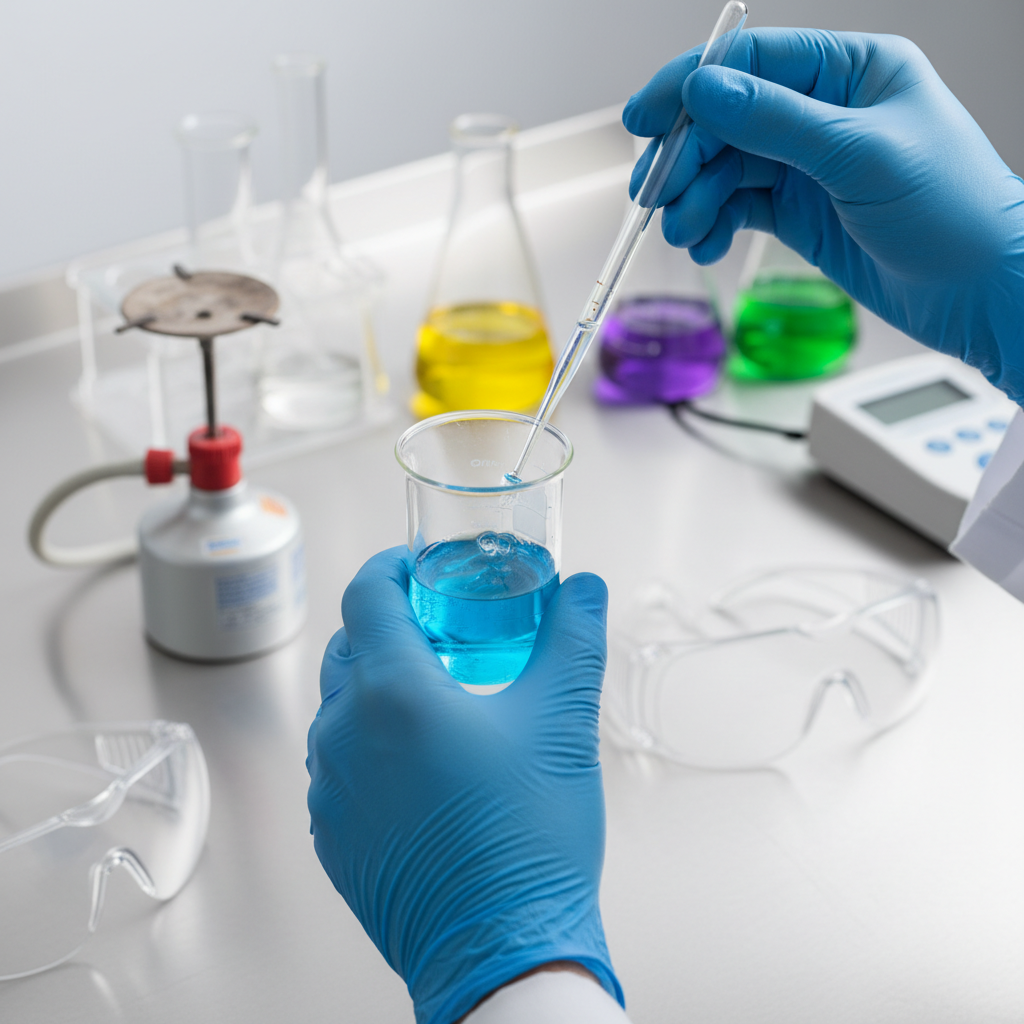 Nitrile Disposable Gloves For Laboratory Research And Chemical Safety