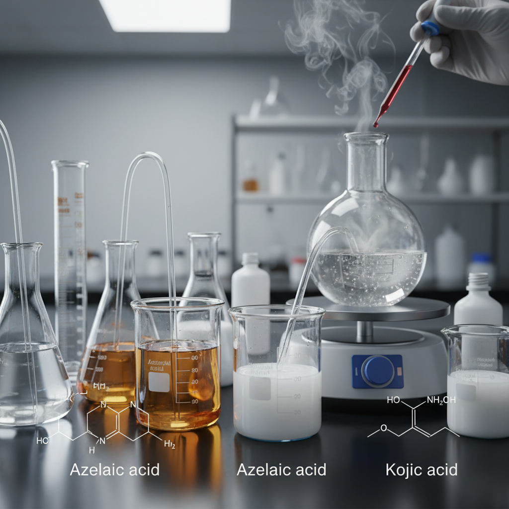 Azelaic And Kojic Acid For Chemical Processing
