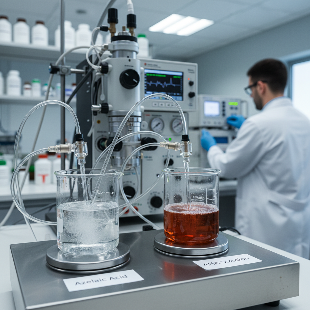 Azelaic Acid And Aha For Chemical Analysis