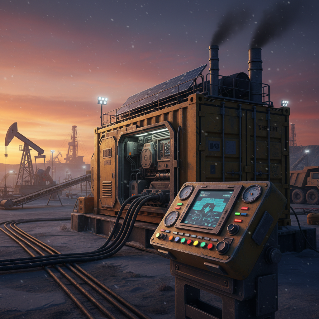 Panel Generator For Remote Mining And Oil Field Operations