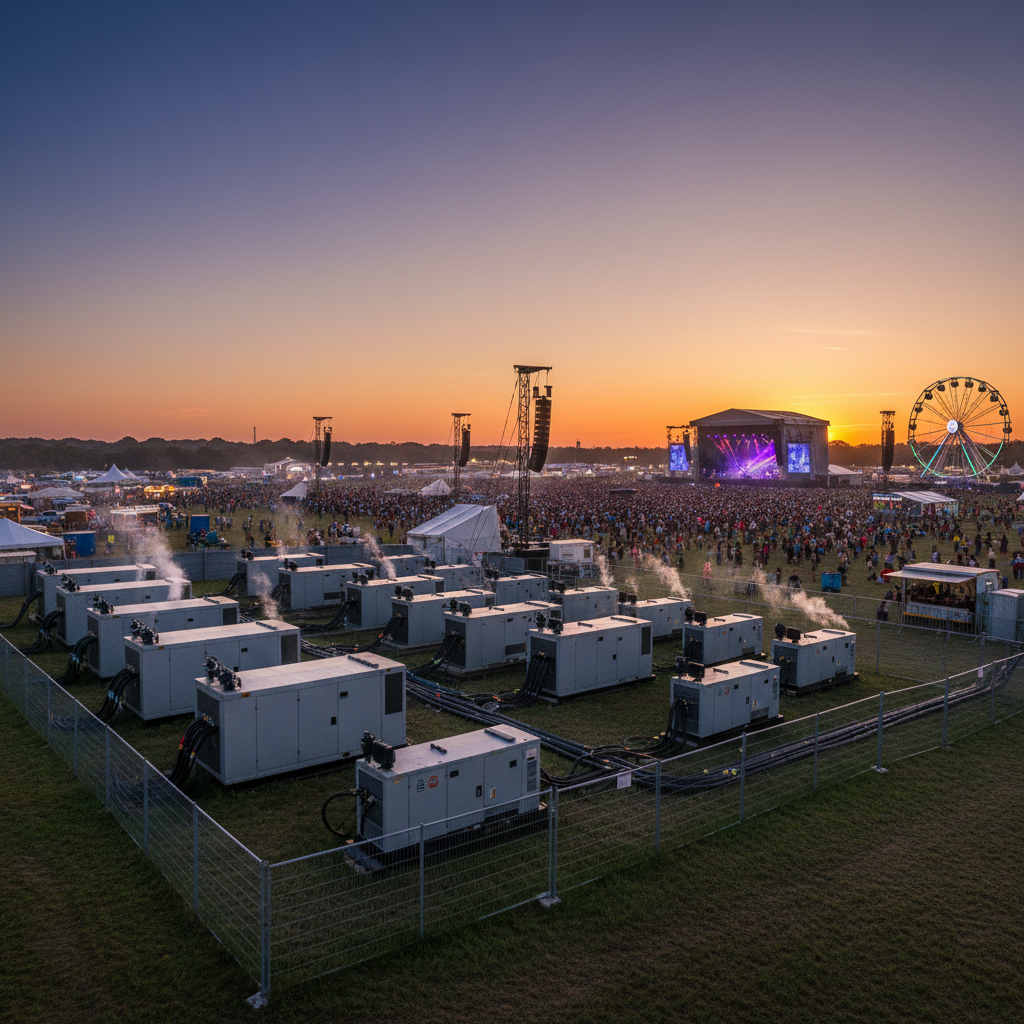Genset Engines For Outdoor Events And Music Festivals