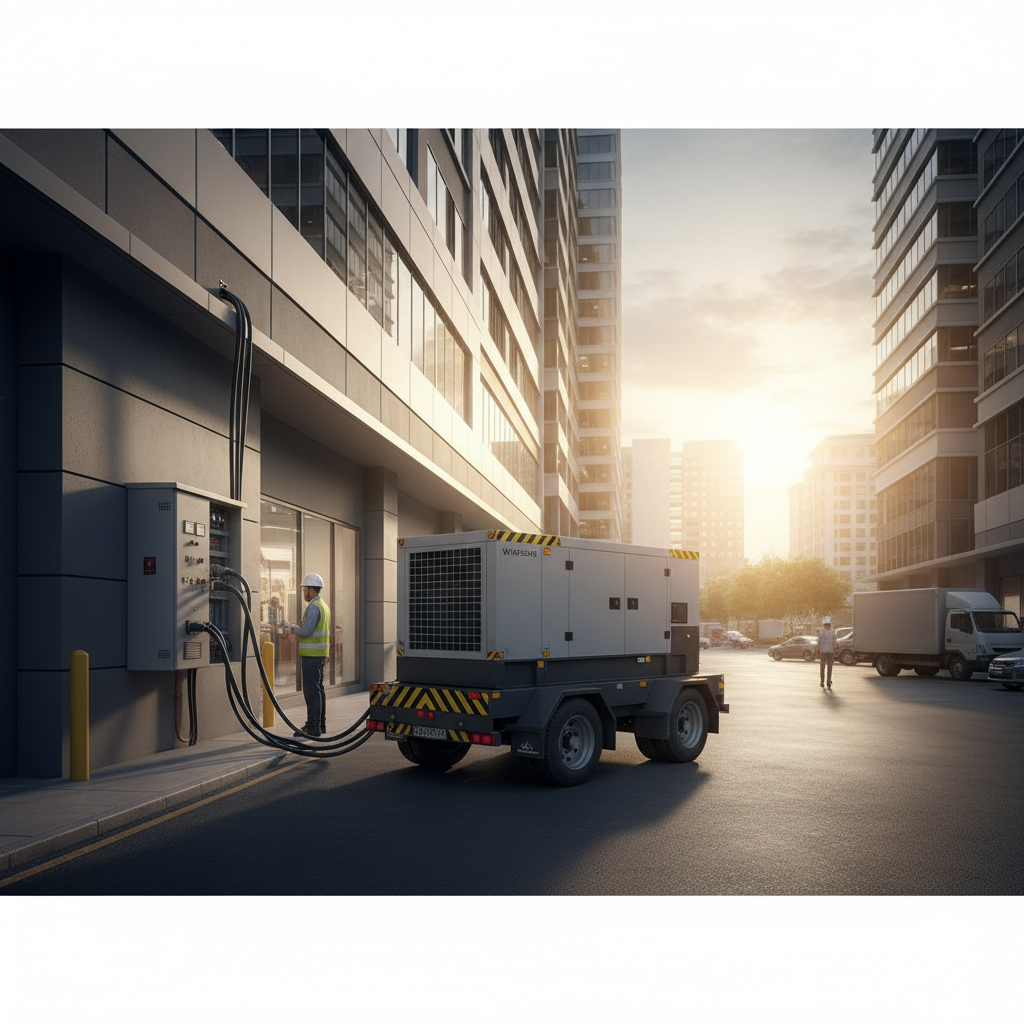 Mobile Generator For Commercial Buildings And Retail Malls