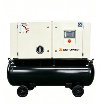Mobile 2-in-1 Oil-Lubricated Screw Air Compressor with Wheels