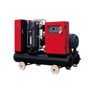 Mobile 2-in-1 Screw Air Compressor With Air Tank