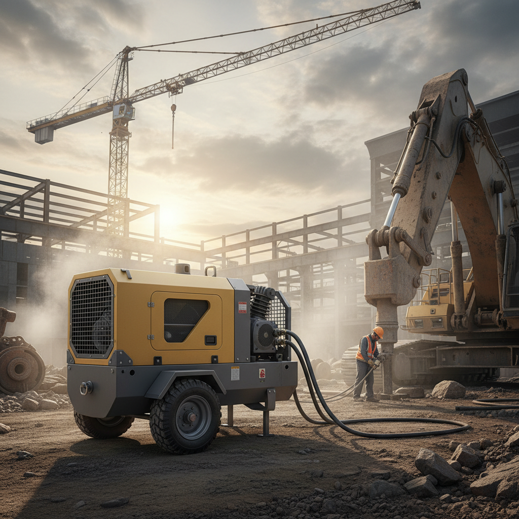 Rotary Screw Air Compressor For Construction And Heavy Duty Engineering