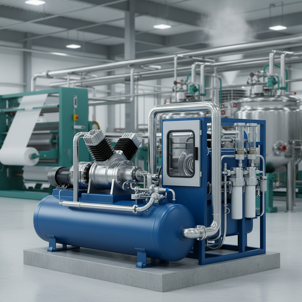 Oil Free Air Compressor For Textile And Chemical Production