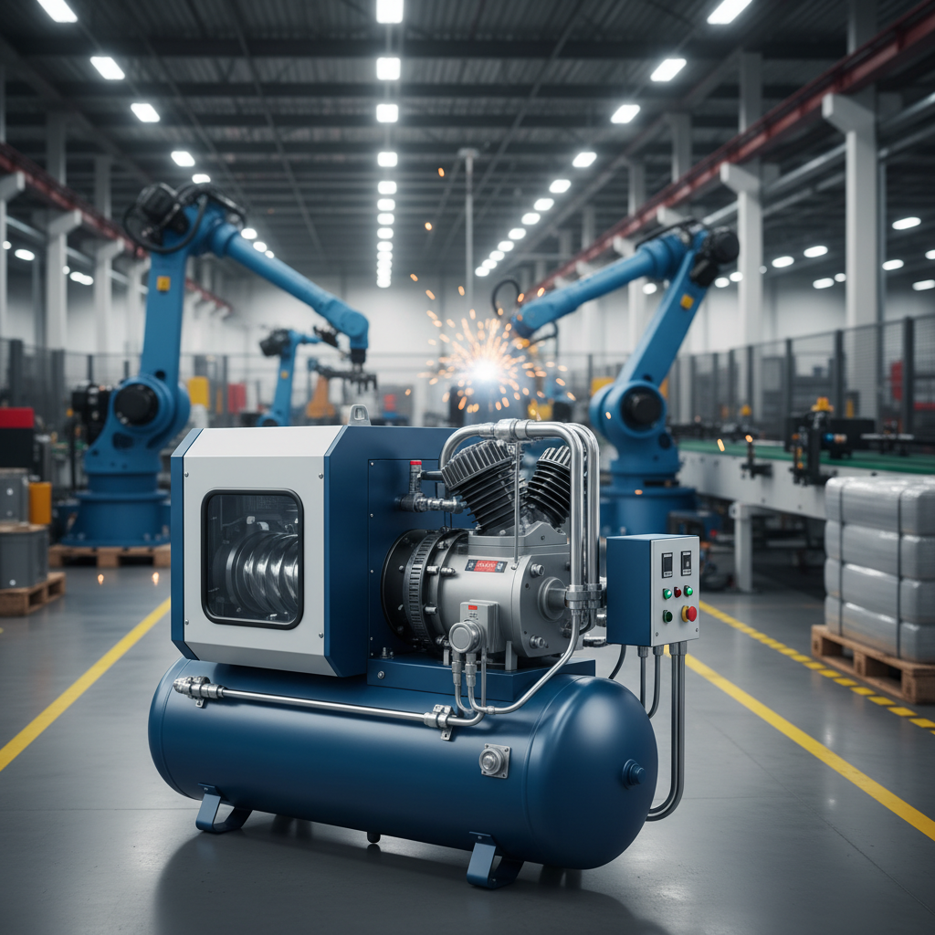 Rotary Screw Air Compressor For Industrial Manufacturing And Automation
