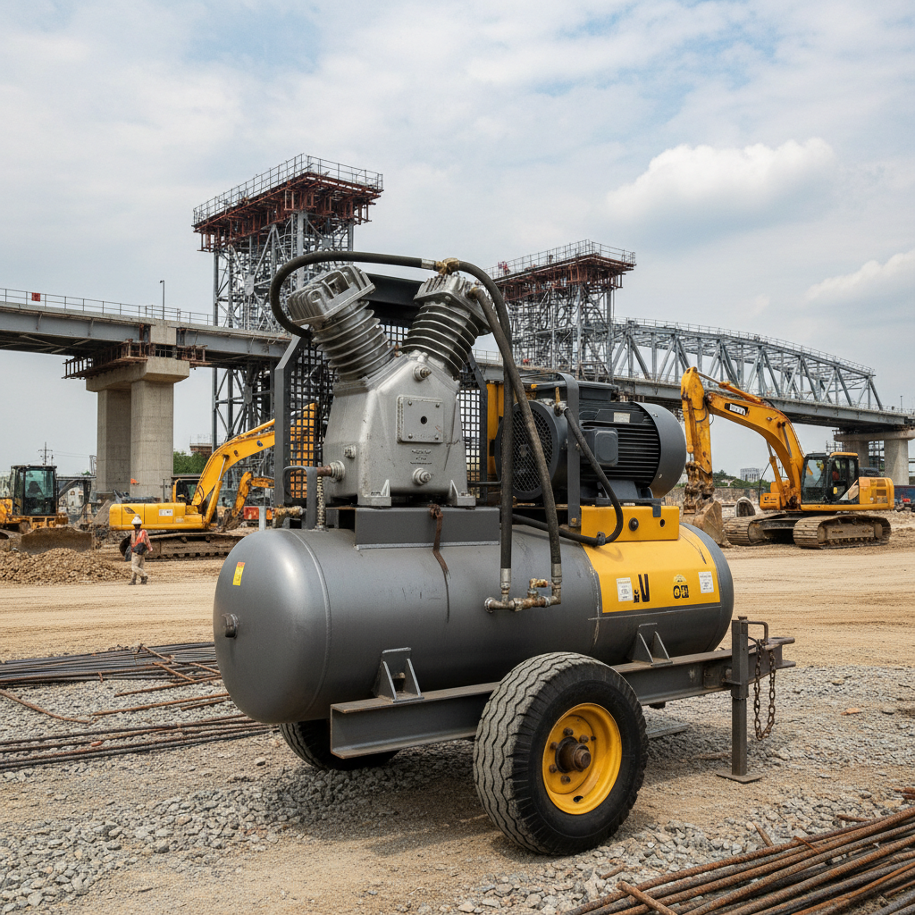 2 Stage Air Compressor For Construction And Heavy Duty Engineering