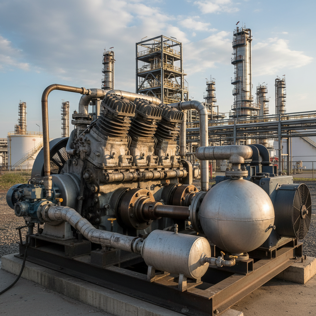 Piston Air Compressor For Energy Oil And Gas Industries