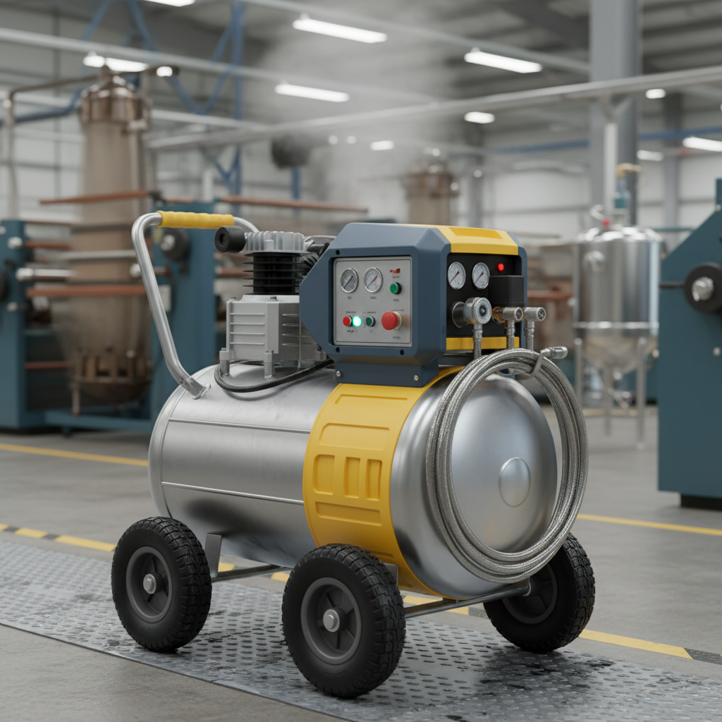 Portable Air Compressor For Textile And Chemical Production