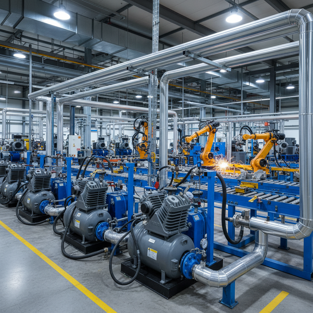 Air Industrial Compressors For Industrial Manufacturing And Automation