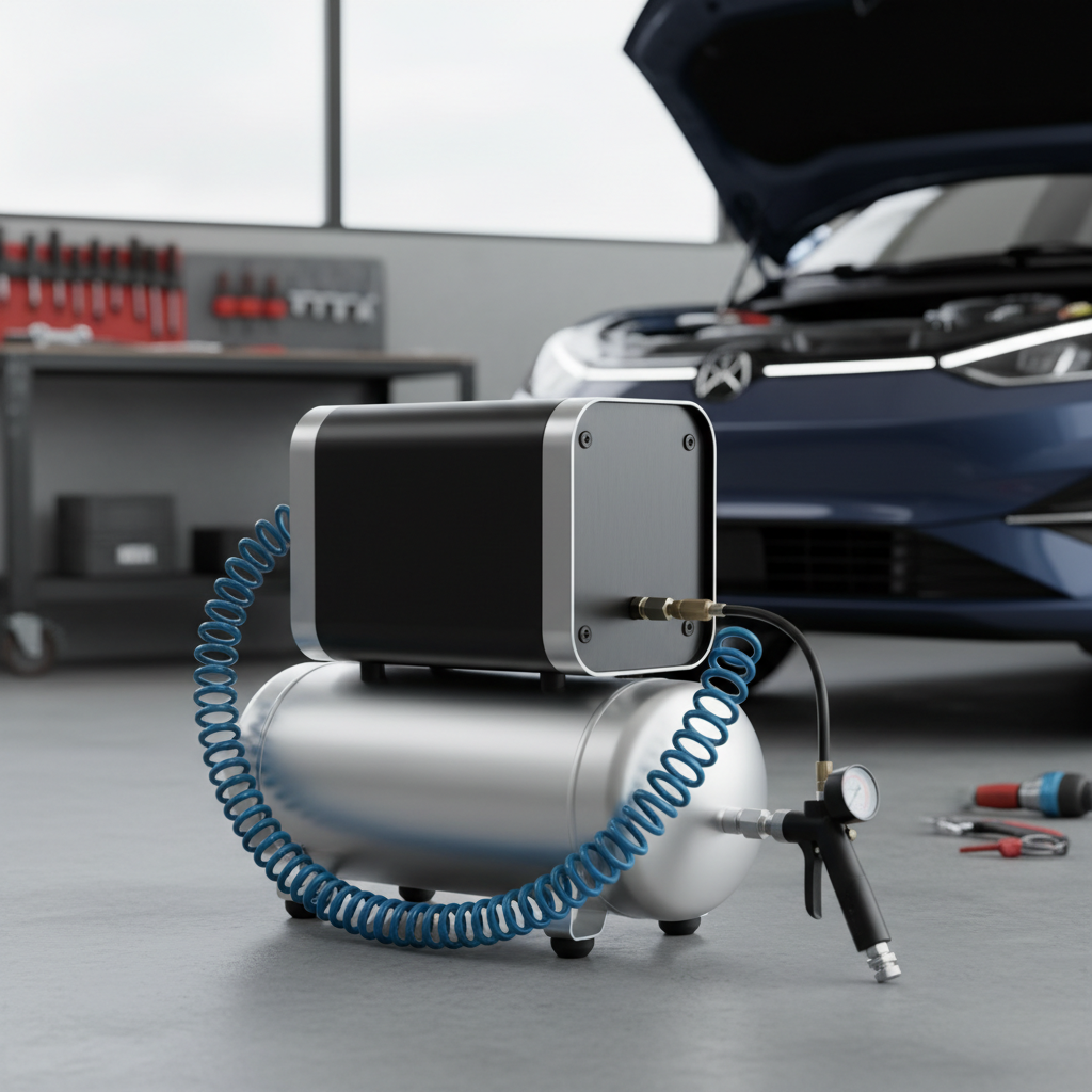 Quiet Air Compressor For Automotive Repair And Maintenance