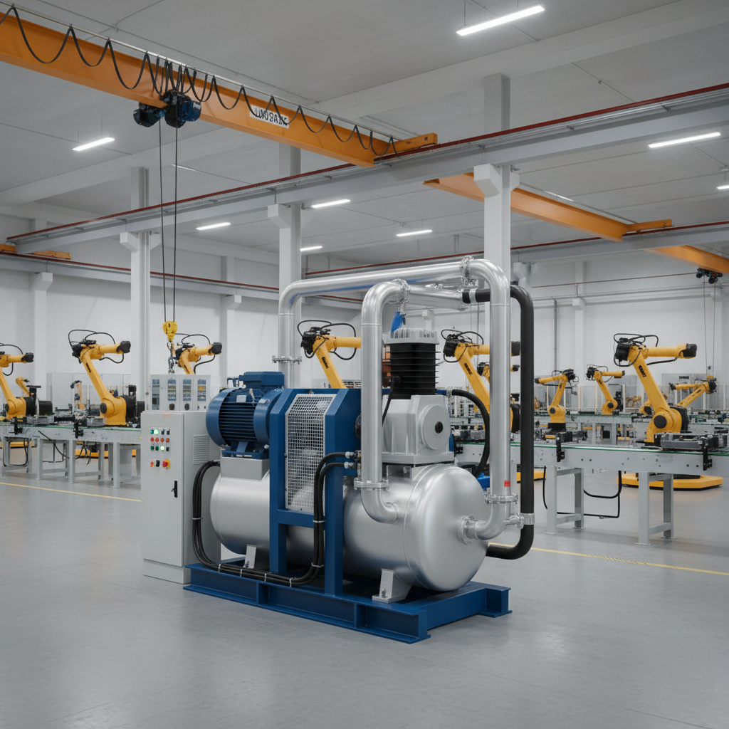 Electric Air Compressor For Industrial Manufacturing And Automation