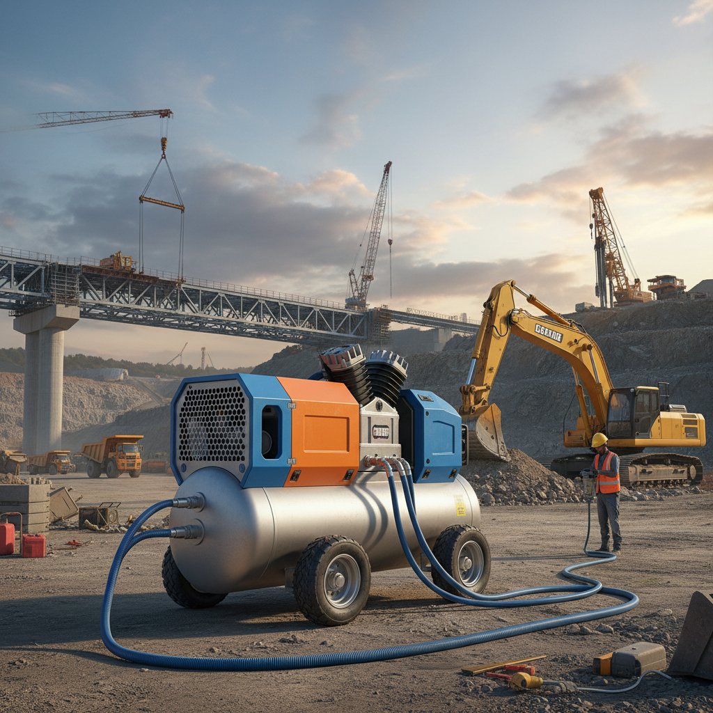 Oil Free Air Compressor For Construction And Heavy Duty Engineering