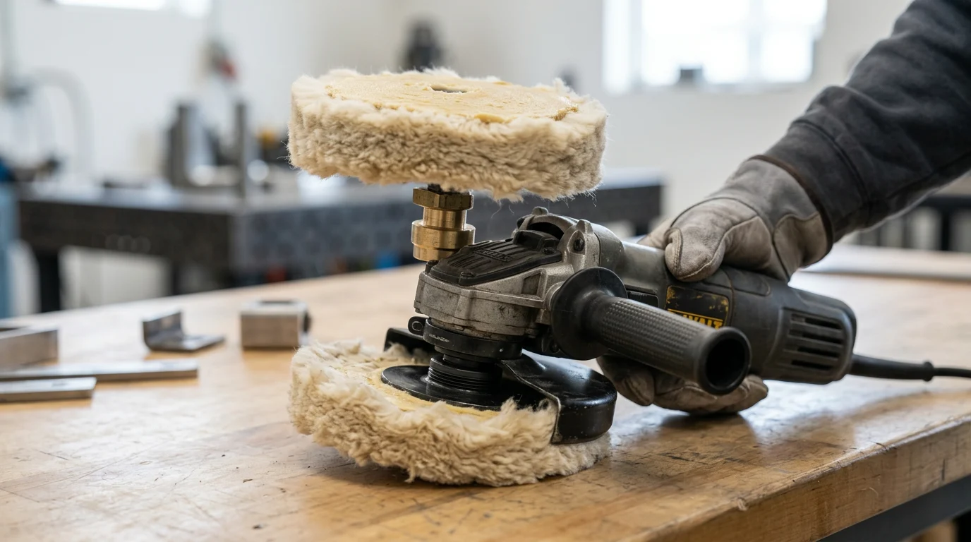 Industrial Polishing Solutions: Angle Grinder and Electric Drill Conversion Joint for Wool Wheel Waxing