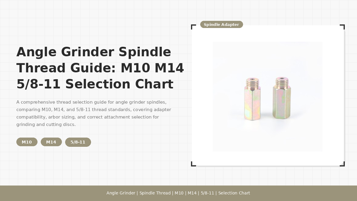 Angle Grinder Spindle Thread Guide: M10 M14 5/8-11 Selection Chart