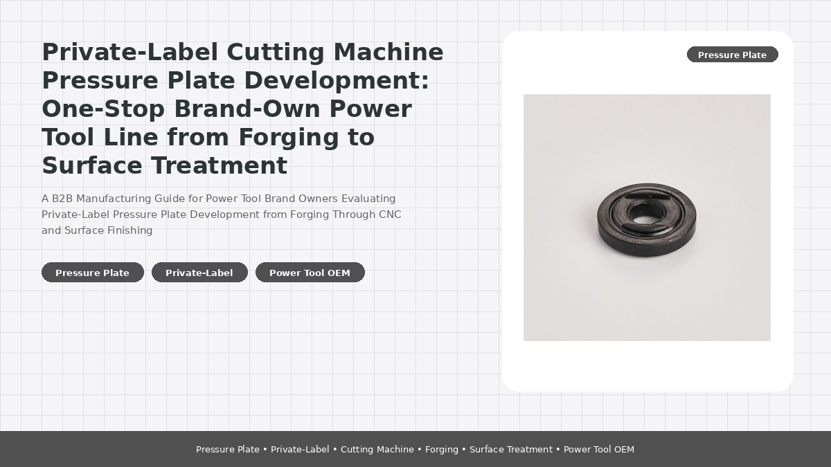 Private-Label Cutting Machine Pressure Plate Development: One-Stop Brand-Own Power Tool Line from Forging to Surface Treatment