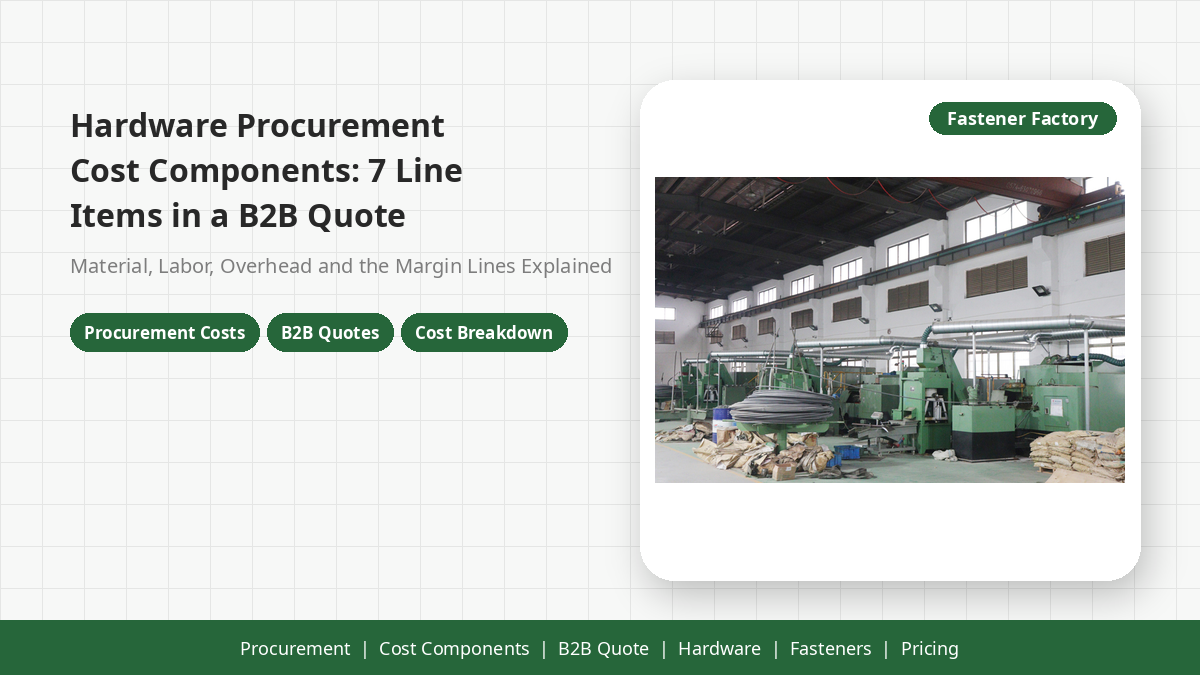 Hardware Procurement Cost Components: 7 Line Items in a B2B Quote