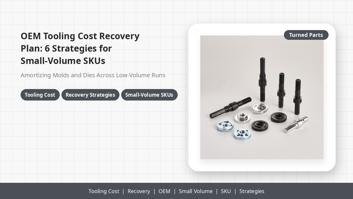 OEM Tooling Cost Recovery Plan: 6 Strategies for Small-Volume SKUs