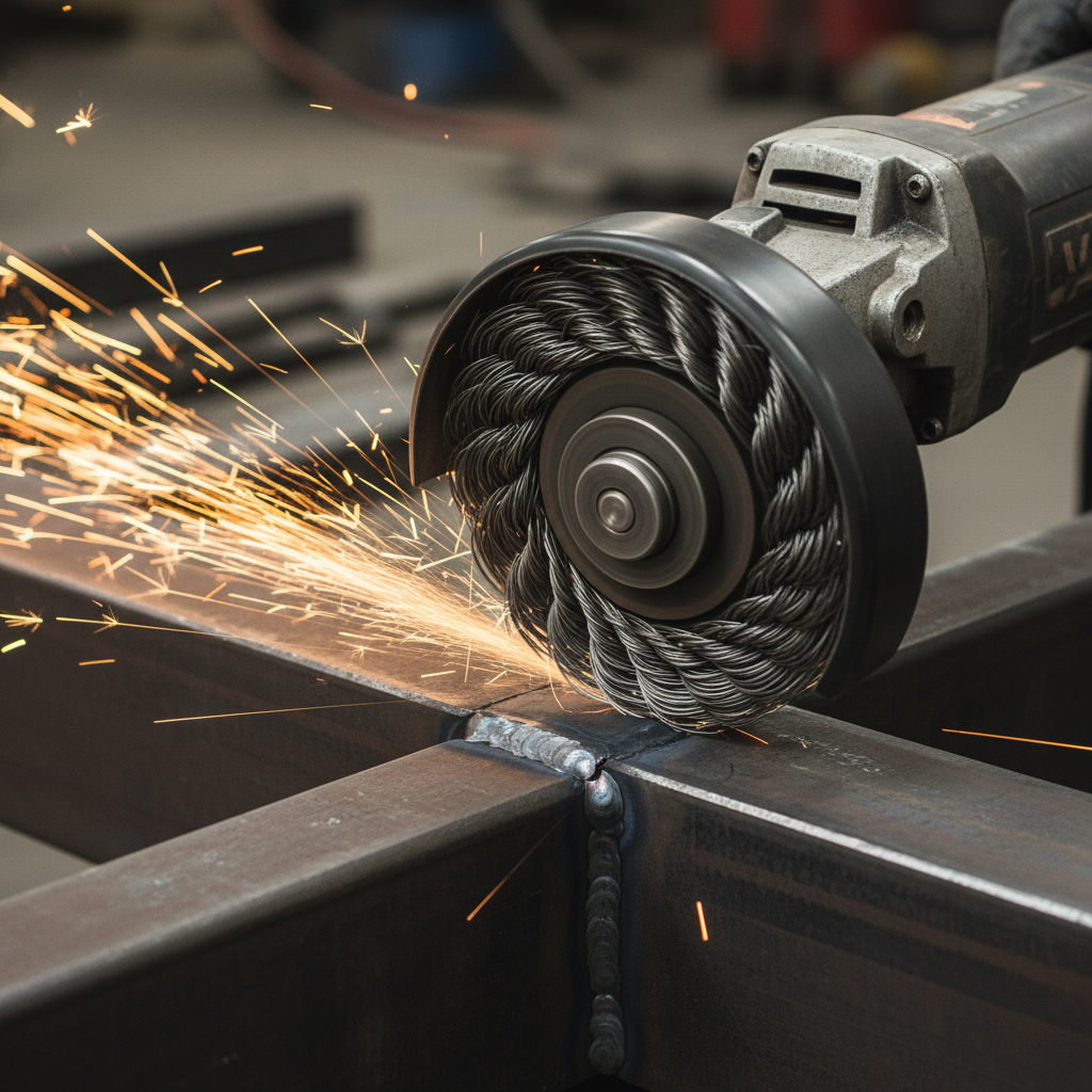 Angle Grinder Wire Brush For Weld Blending