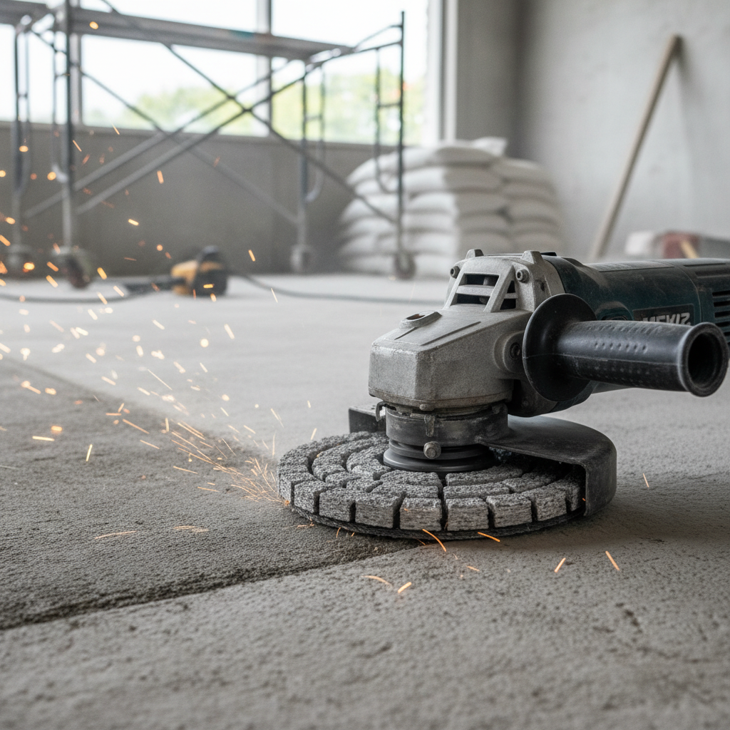 Angle Grinder Sanding Disc For Concrete Smoothing