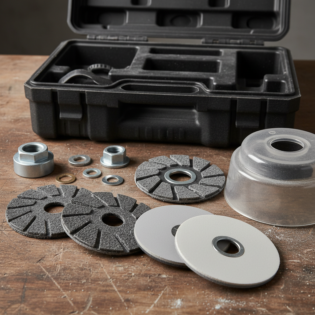 Angle Grinder Accessory Kit For Concrete Smoothing