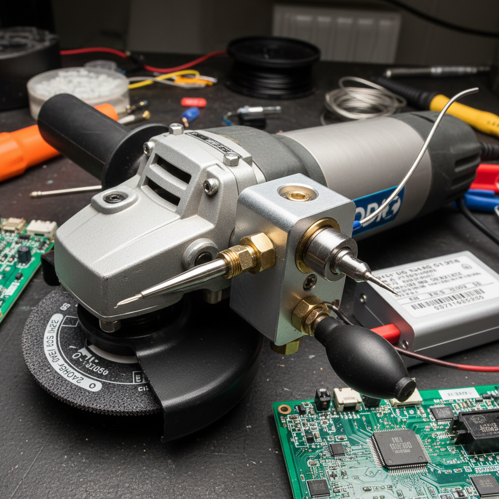 Angle Grinder Adapter For Component Replacement