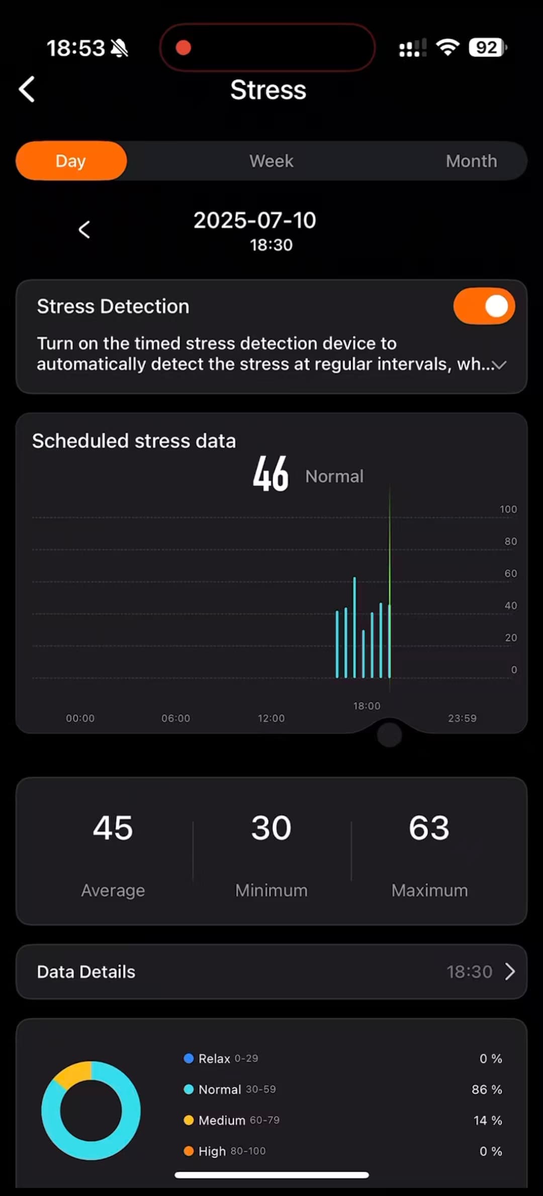 Stress Trends for Lifestyle Balance