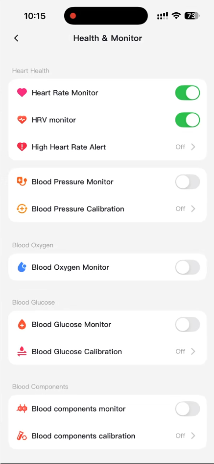 Customizable Auto Monitoring Settings