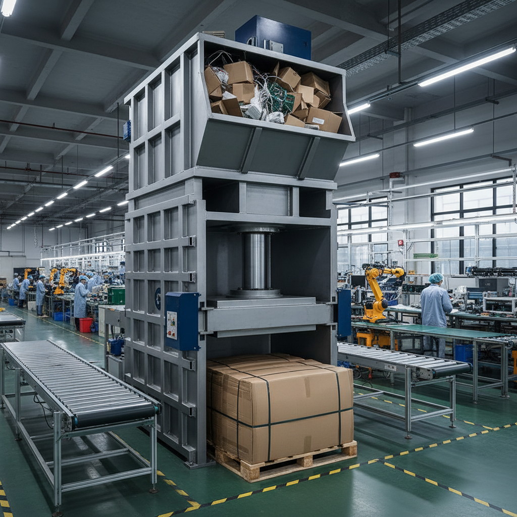 Cardboard Box Compactor For Electronics Manufacturing