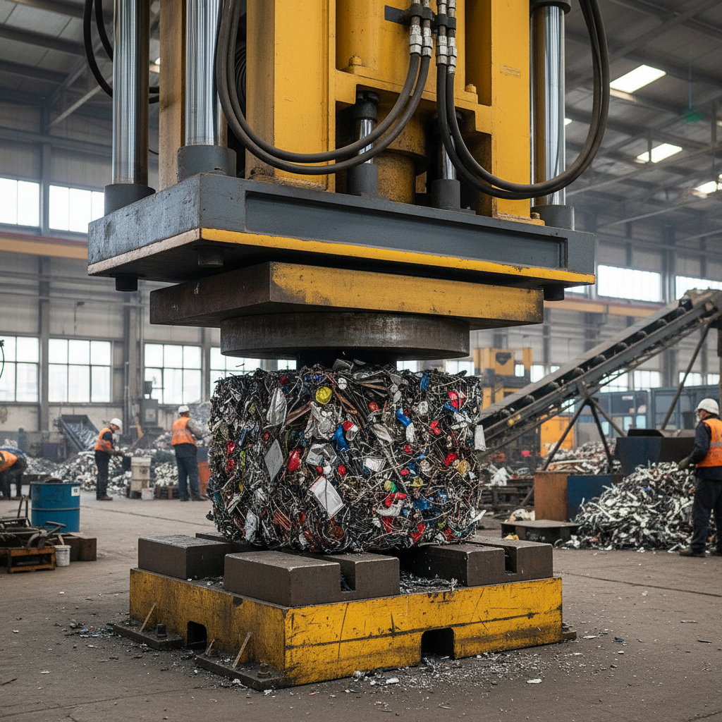 Hydraulic Press Machine For Compact Scrap Processing
