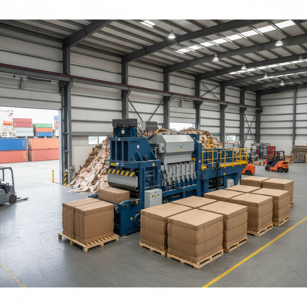Occ Paper Baler Machine For Shipping Space Optimization