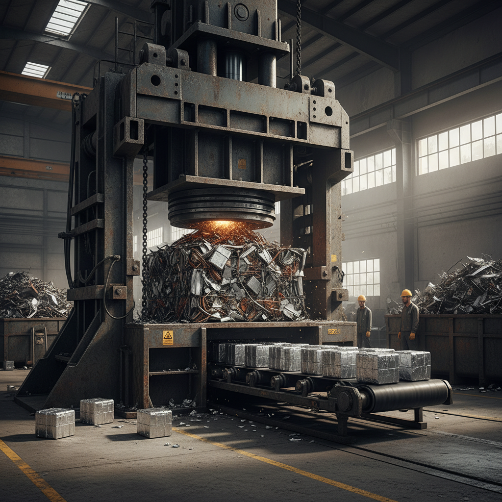 Bale Press Machine For Compact Scrap Processing