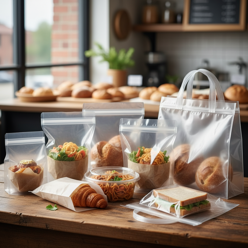 Polyethylene Bags For Food Takeout And Bakery Packaging