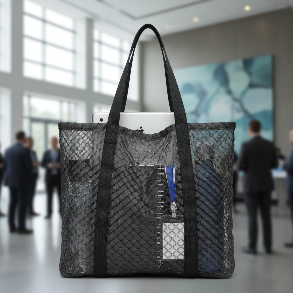 Woven Mesh Bag For Conferences And Professional Seminars