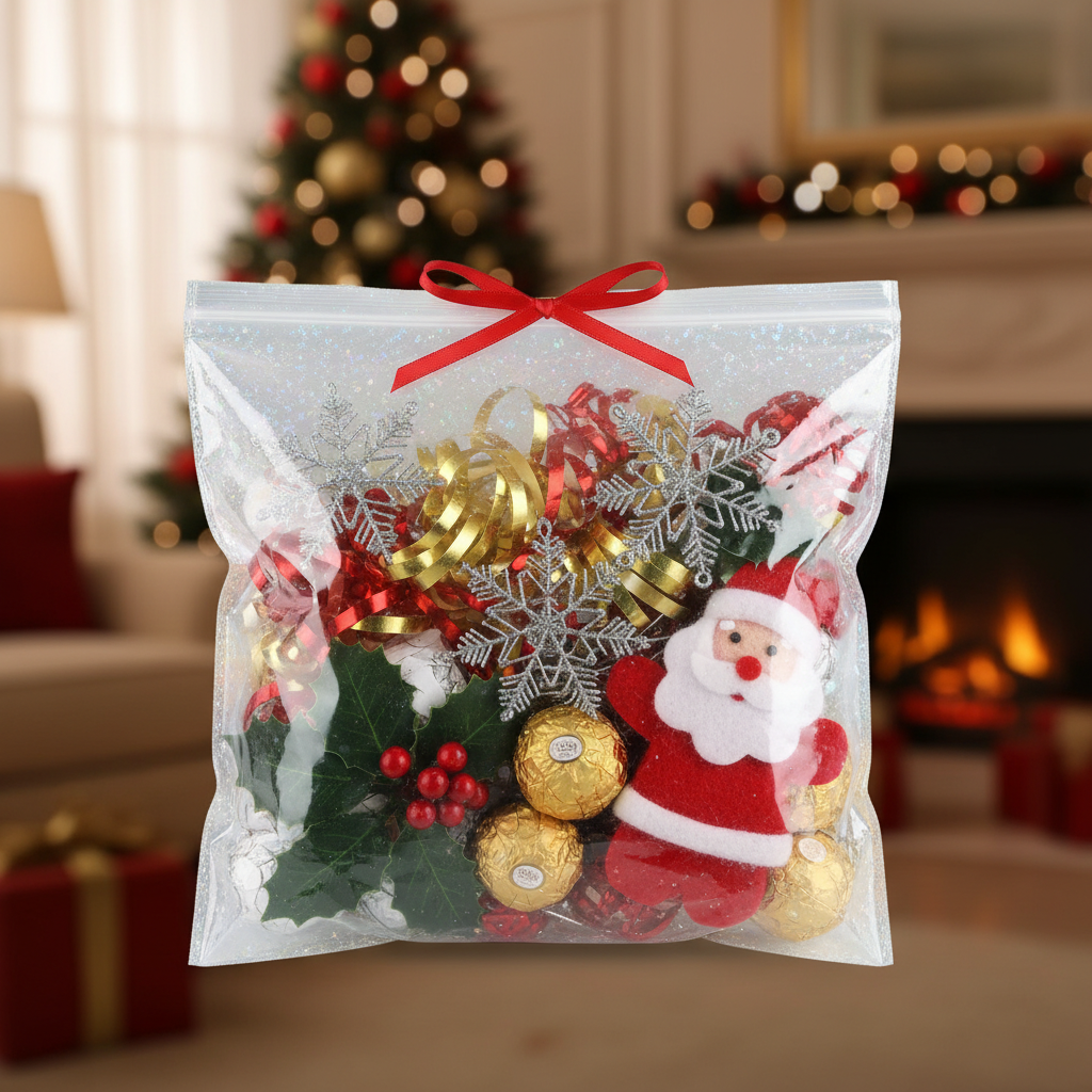 Flat Poly Bag For Holiday Gifting And Seasonal Events