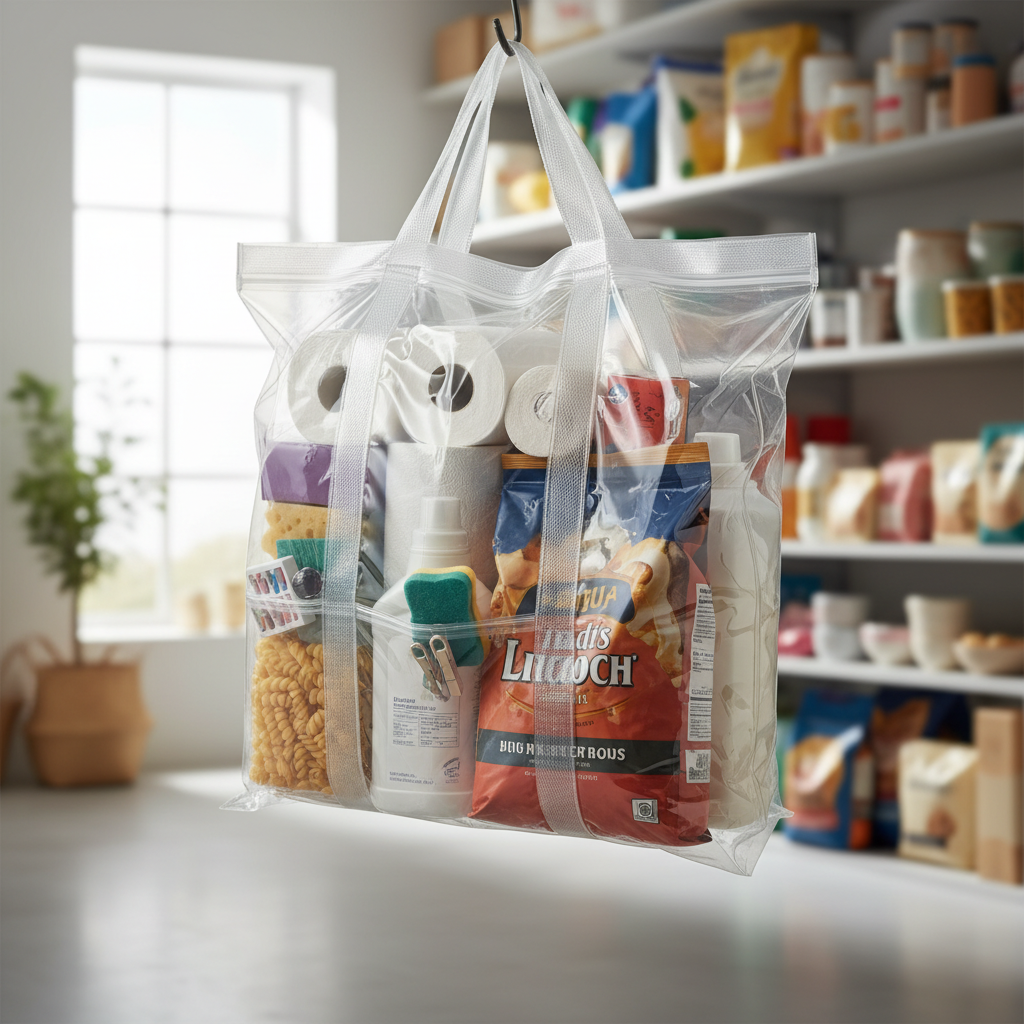 Blister Poly Bag For Grocery And Household Storage