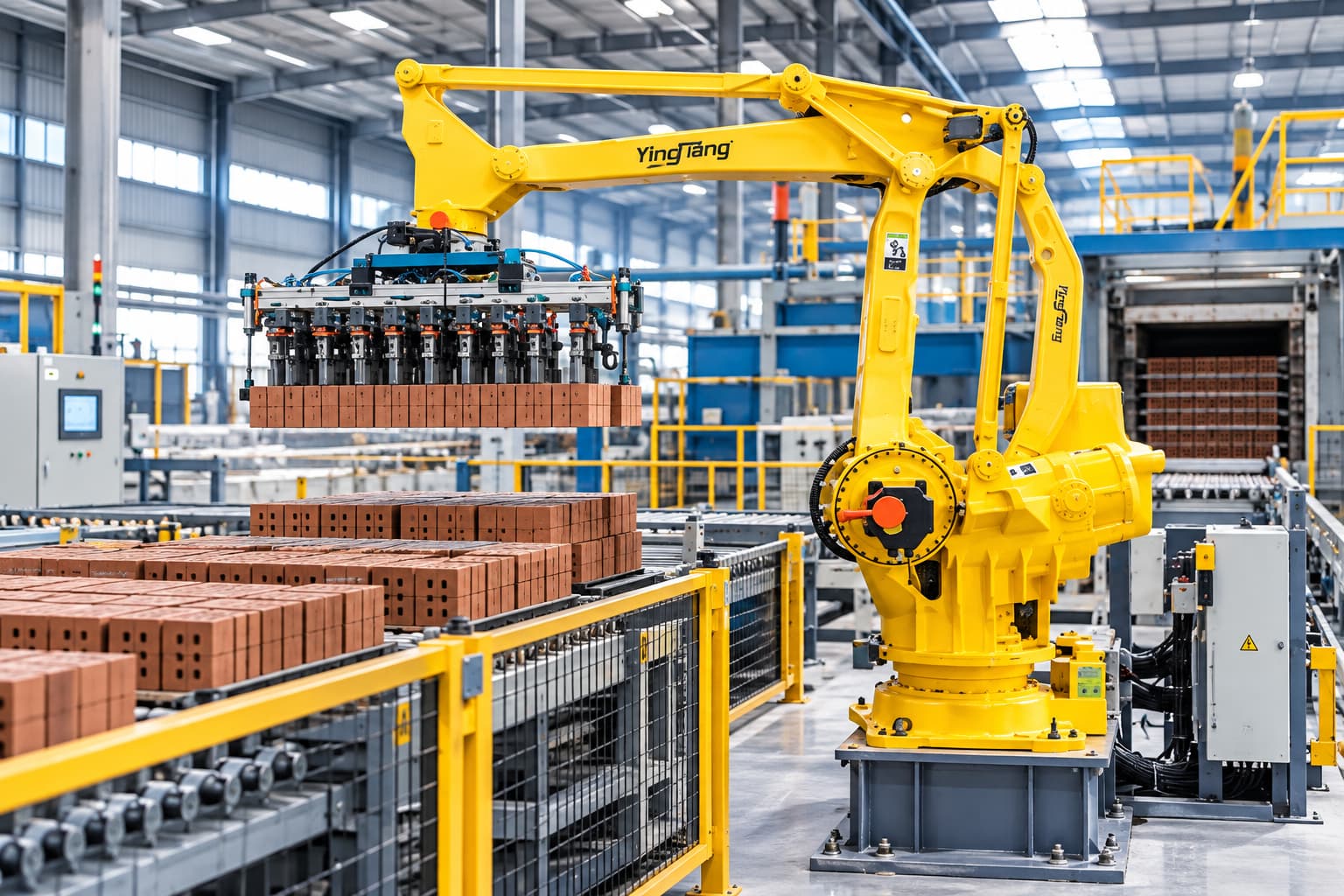 How Can a Brick Stacking Robot Improve Green Brick Handling?