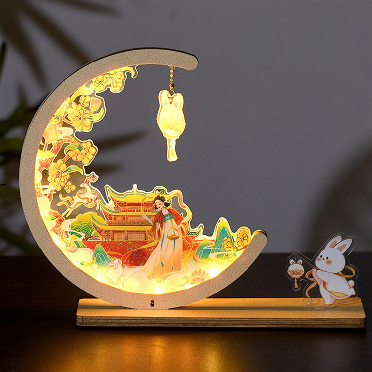 Customizable Wooden Puzzle Lantern (2)