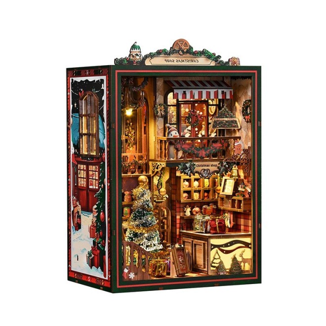 Corporate Customization Available | Christmas-Themed Healing Book Nook Decor