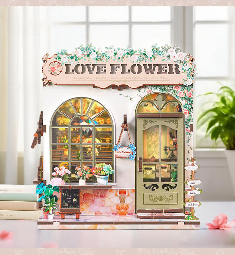 Flower Shop Book Nook Detail