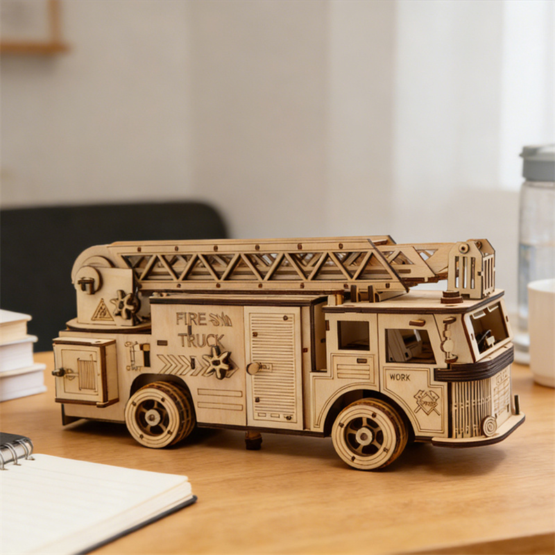Rescue-themed fire truck display model