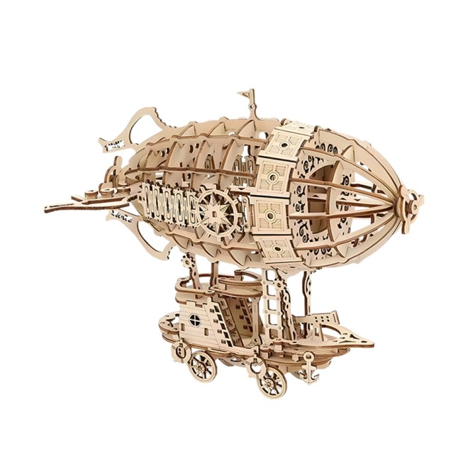 DIY Wooden Steampunk Airship Model Kit