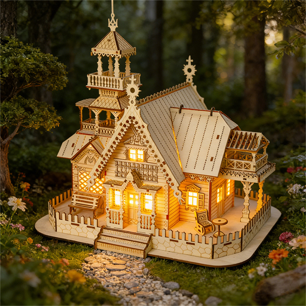 Custom Wooden Miniature House Kits: Materials, Structure, Lighting and Packaging Options