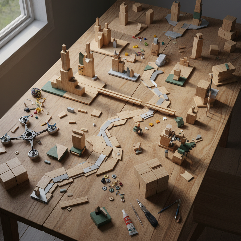Flat Building Blocks For Creative DIY Hobbies