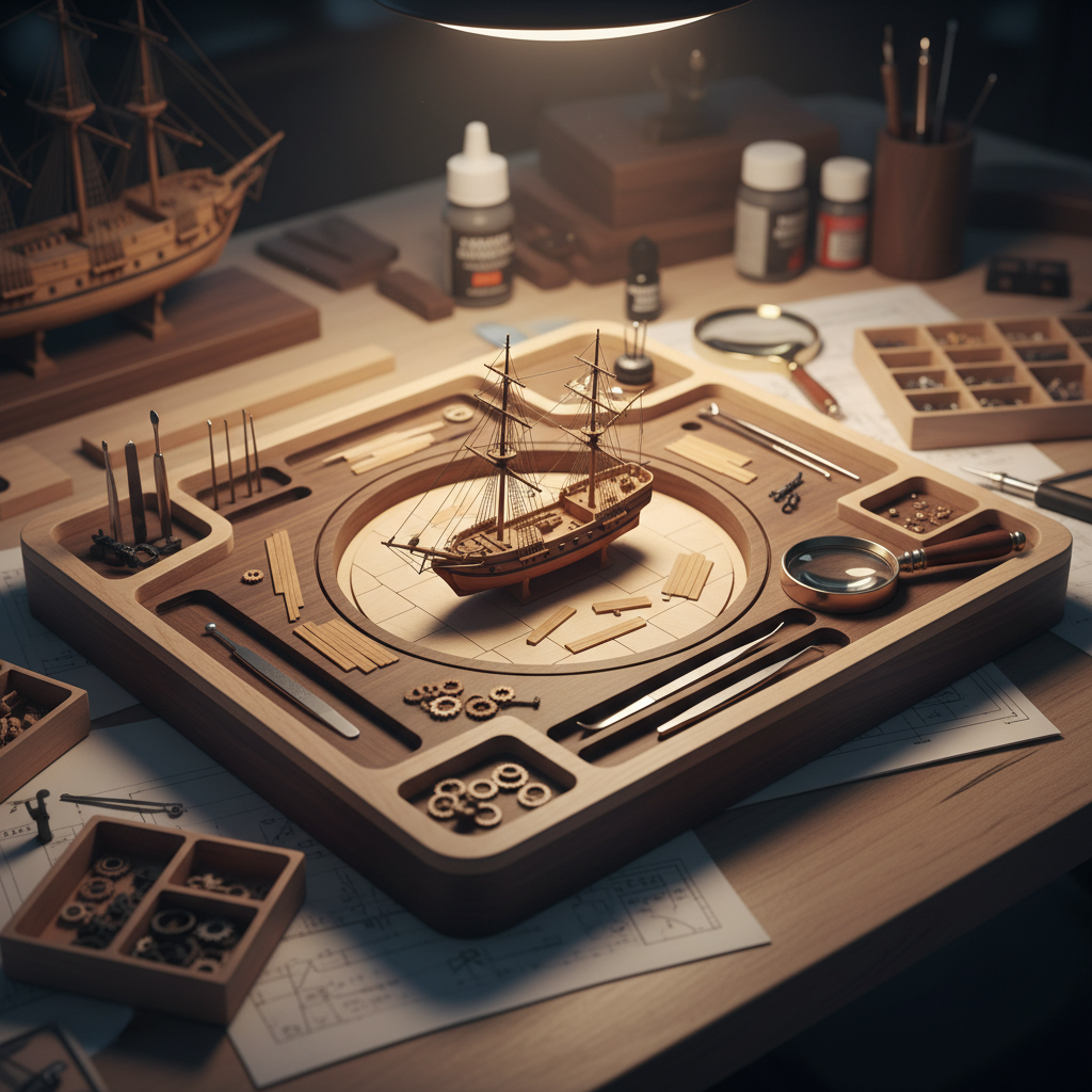 Wooden Puzzle Board For Collectible Modeling