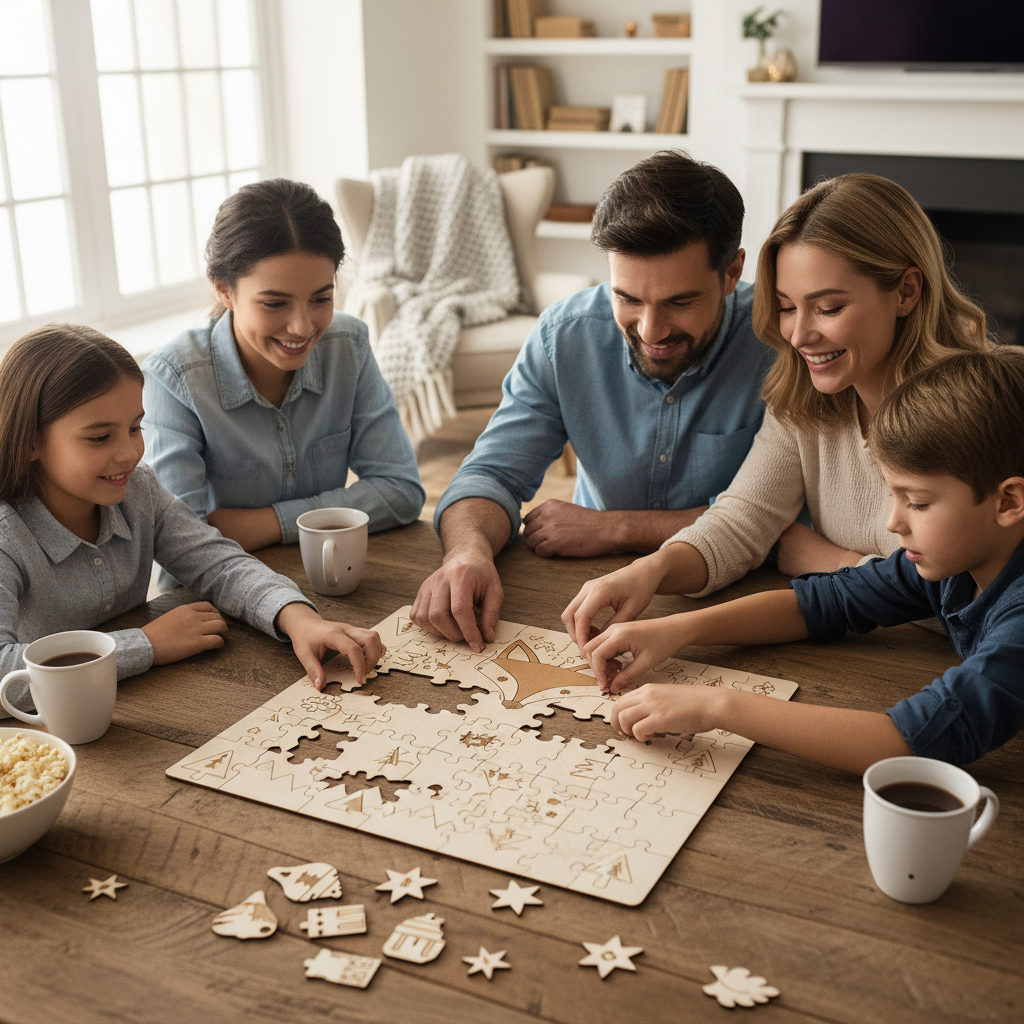 Laser Cut Puzzle For Family Bonding
