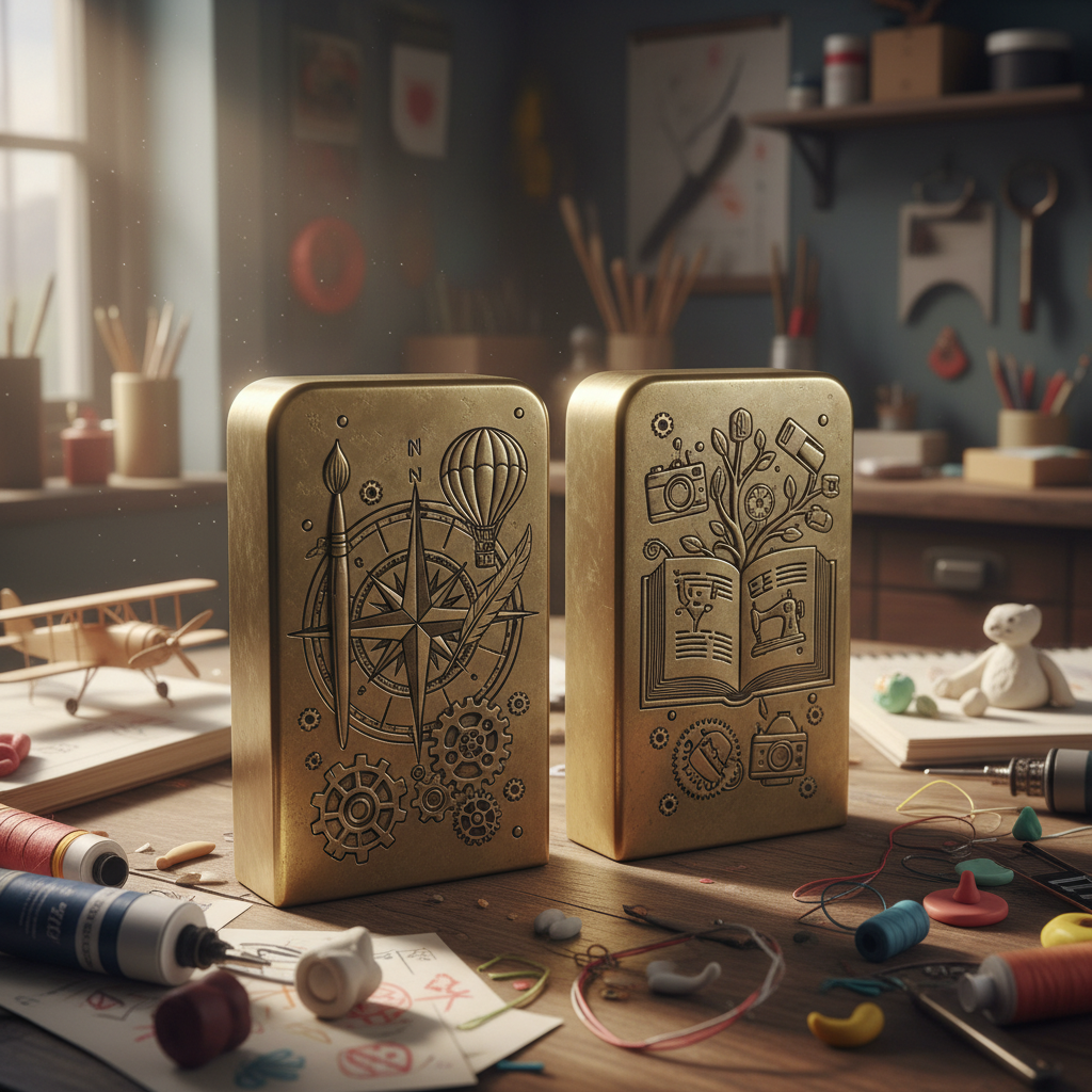 Engraved Bookends For Creative DIY Hobbies